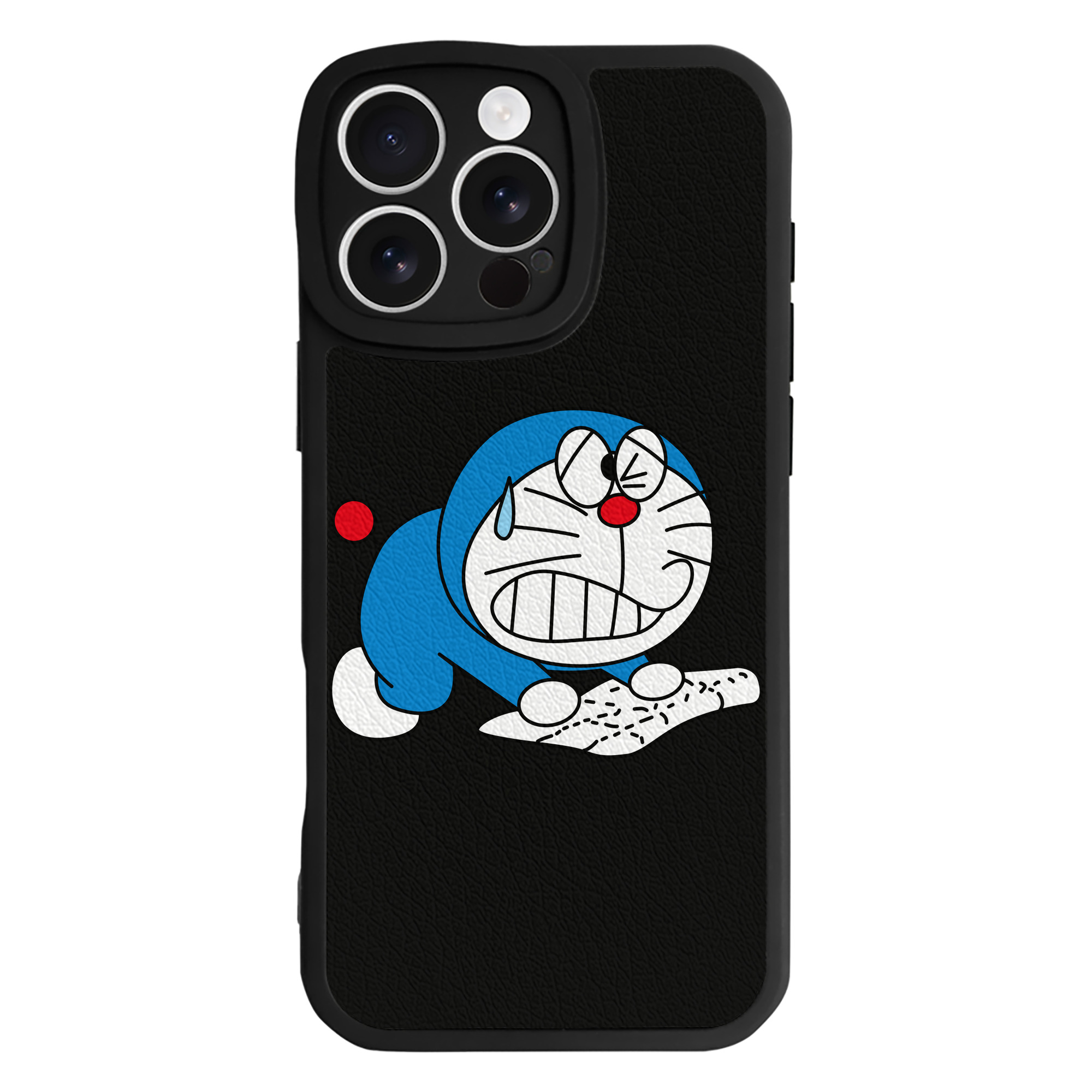 （画像用） ドラえもん Doraemon 【iPhone 16シリーズ対応】シリコンスマホケース（レザー調） 材質：シリコン